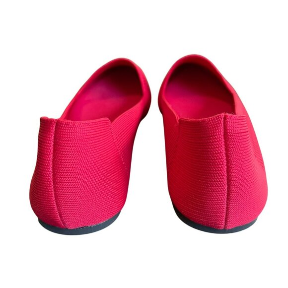 NEW Mia Red Corinne Pointed Toe Knit Flat Comfy Shoes Size 8 - Picture 4 of 7